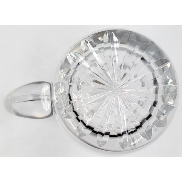 Waterford Crystal Cream & Sugar Set Cut Ireland Heavy Clear Glass Vintage - Picture 10 of 13